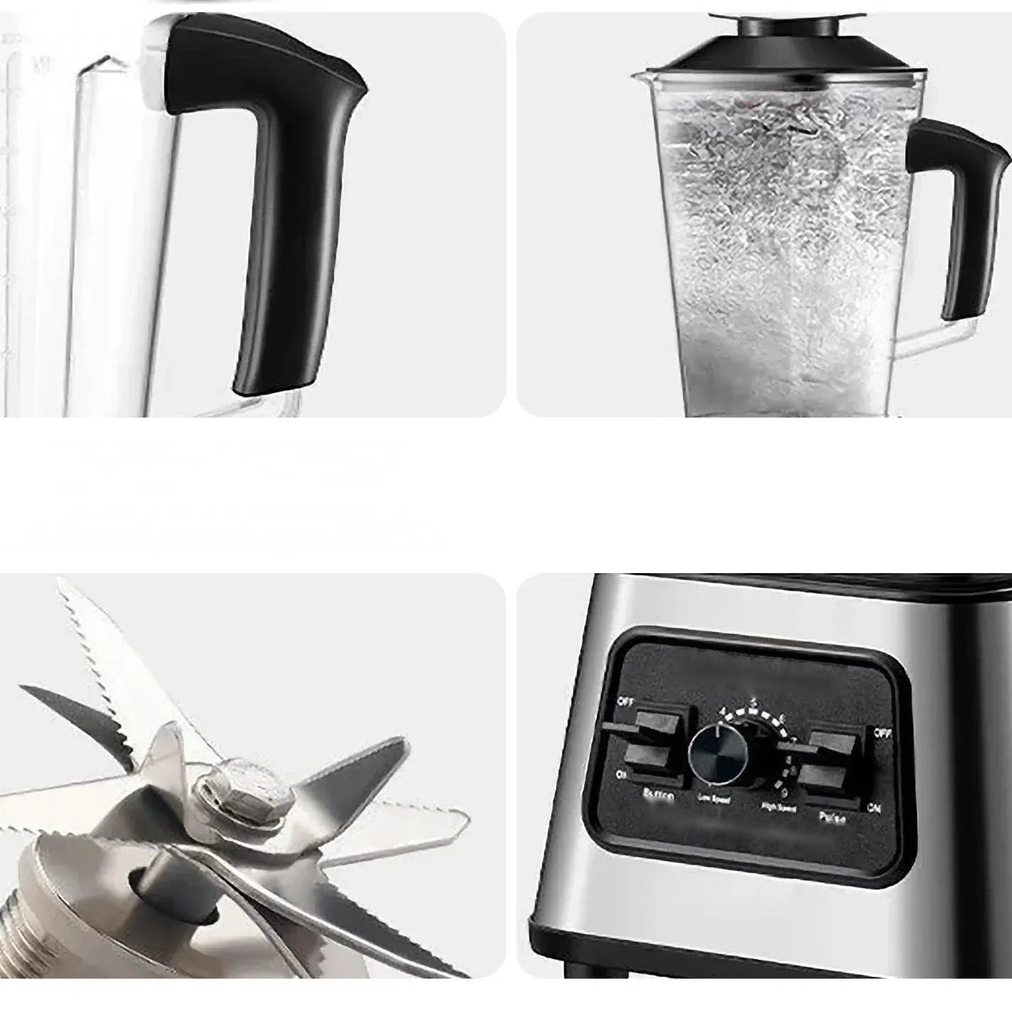 Blender de table 2,5 L, broyeur à glace